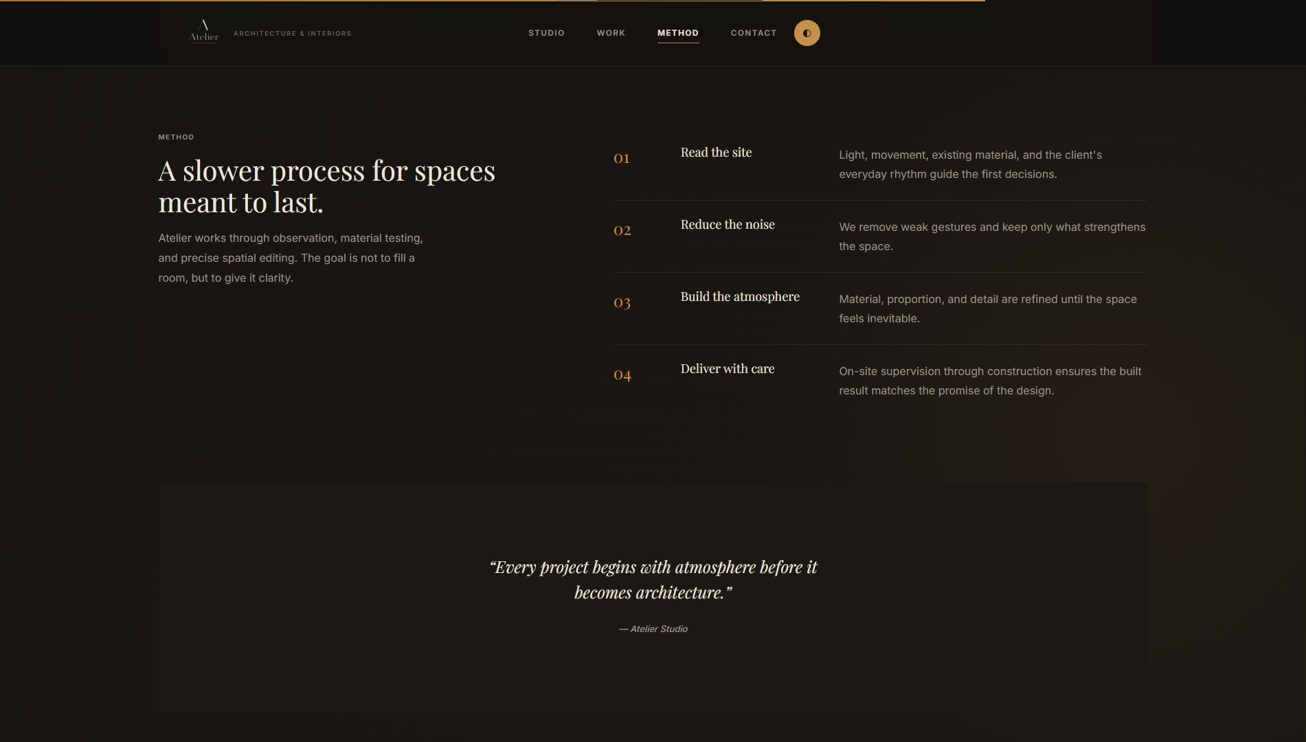 Atelier Studio — Motion